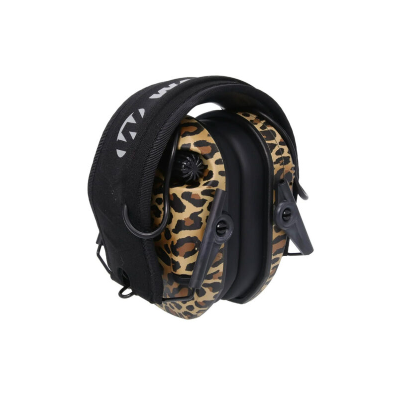 CUFFIE DA TIRO - WALKER'S - RAZOR SLIM ELECTRONIC MUFFS | LEOPARD PRINT - immagine 5
