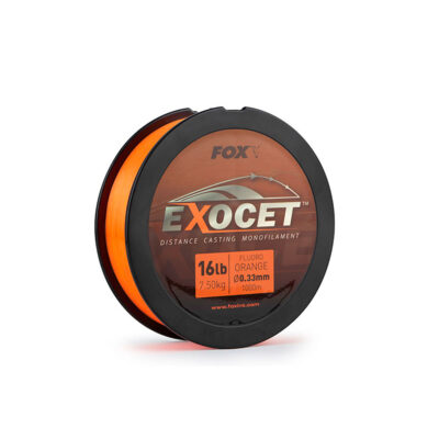 FOX - EXOCET DISTANCE CASTING MONOFILAMENT 16lb 7.50kg | Fluoro Orange ø0.33mm | 1000m