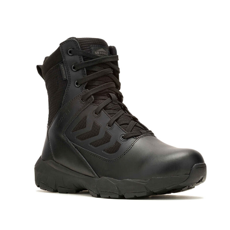 SCARPONI - MERREL - FULLBENCH TACTICAL 8'' ZIP WATERPROOF CB Black - immagine 2