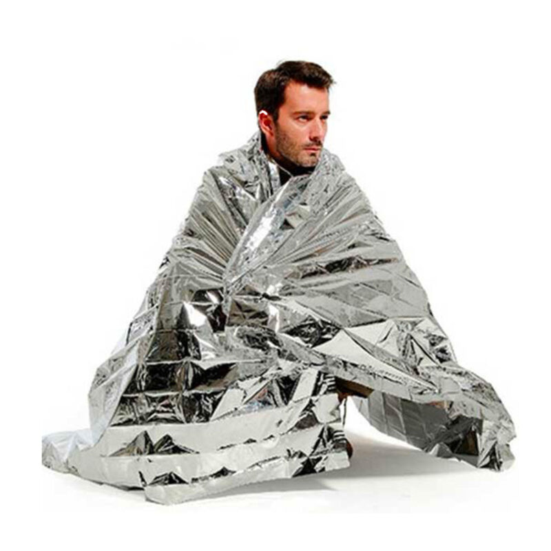 RAM OUTDOOR SURVIVAL - COPERTA DI EMERGENZA ISOTERMICA SILVER | EMERGENCY BLANKET - immagine 2