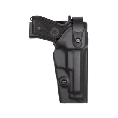 VEGA HOLSTER - FONDINA IN POLIMERO RIVESTITA ESTERNAMENTE IN PELLE PER USO PROFESSIONALE CON SISTEMA DI SICUREZZA SUPERIORE | PER COLT 1911, SPRINGFIELD 1911