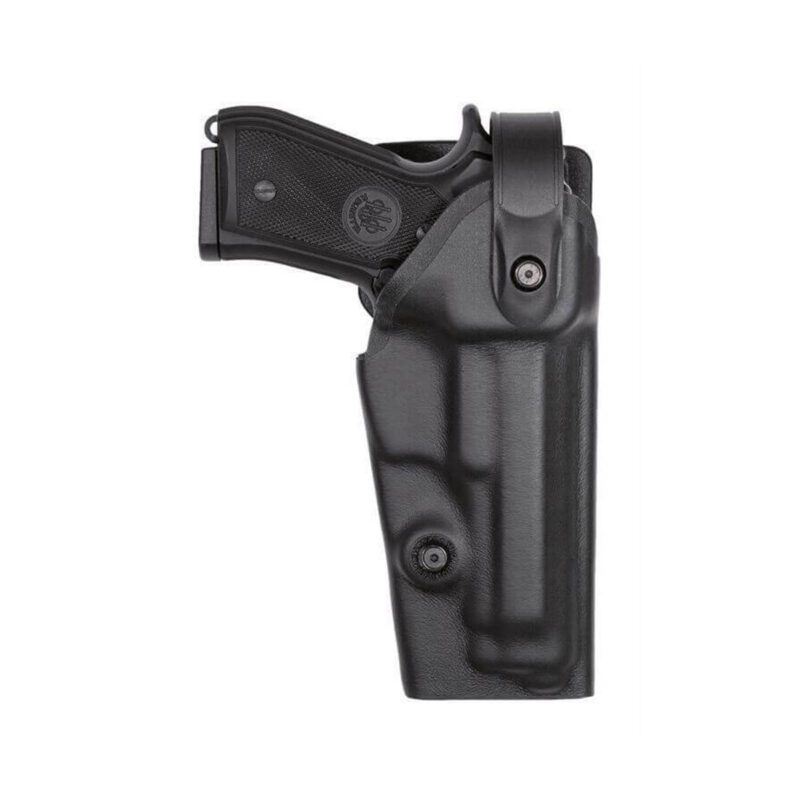 VEGA HOLSTER - FONDINA IN POLIMERO RIVESTITA ESTERNAMENTE IN PELLE PER USO PROFESSIONALE CON SISTEMA DI SICUREZZA SUPERIORE | PER COLT 1911, SPRINGFIELD 1911