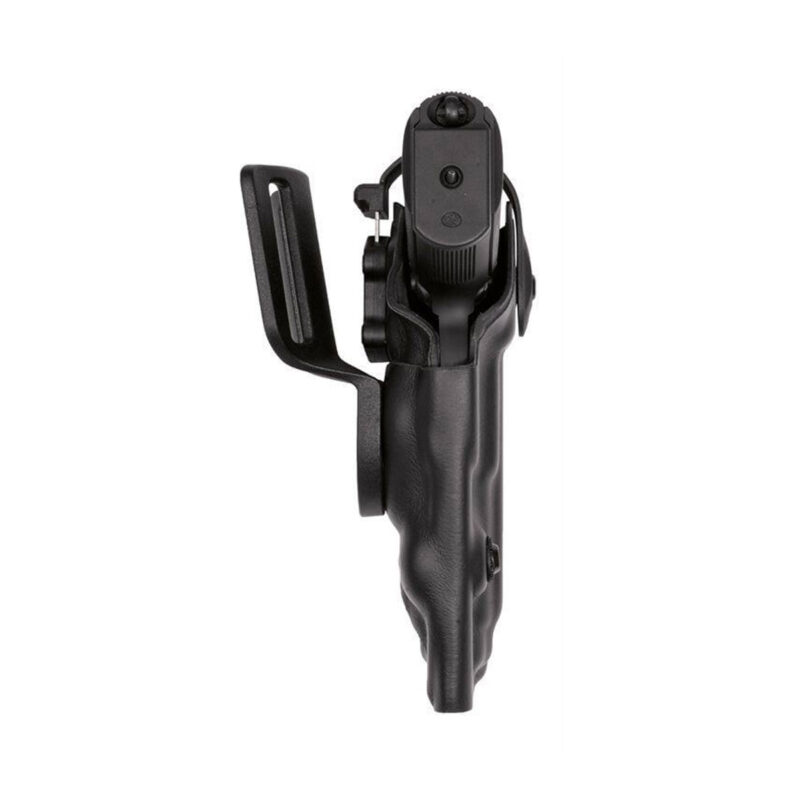 VEGA HOLSTER - FONDINA IN POLIMERO RIVESTITA ESTERNAMENTE IN PELLE PER USO PROFESSIONALE CON SISTEMA DI SICUREZZA SUPERIORE | PER COLT 1911, SPRINGFIELD 1911 - immagine 2