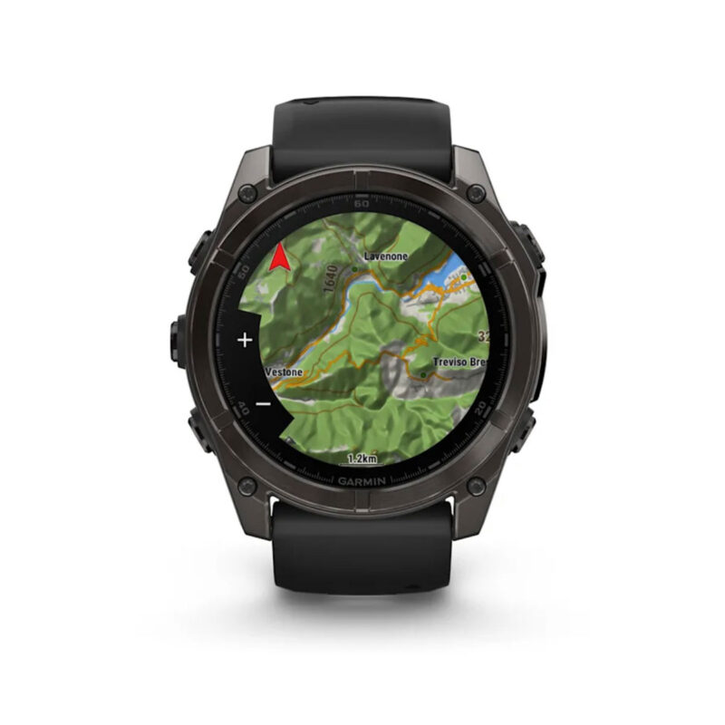 OROLOGIO - GARMIN - FĒNIX® 8 | 51MM | AMOLED | SAPPHIRE | Sapphire, Carbon Grey DLC con cinturino in silicone Black/pebble grey - immagine 6