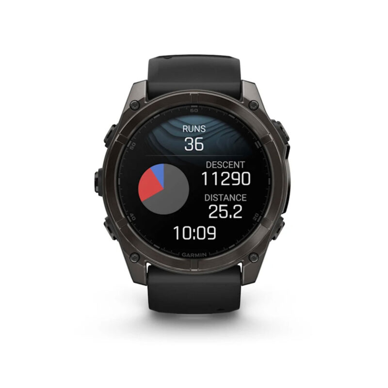 OROLOGIO - GARMIN - FĒNIX® 8 | 51MM | AMOLED | SAPPHIRE | Sapphire, Carbon Grey DLC con cinturino in silicone Black/pebble grey - immagine 9
