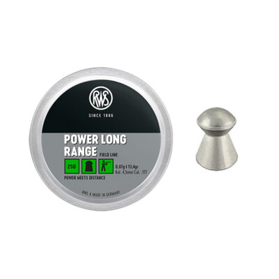 RWS - POWER LONG RANGE Field Line | 0,87g | 13.4gr cal 4,5mm (.177) (250PZ)