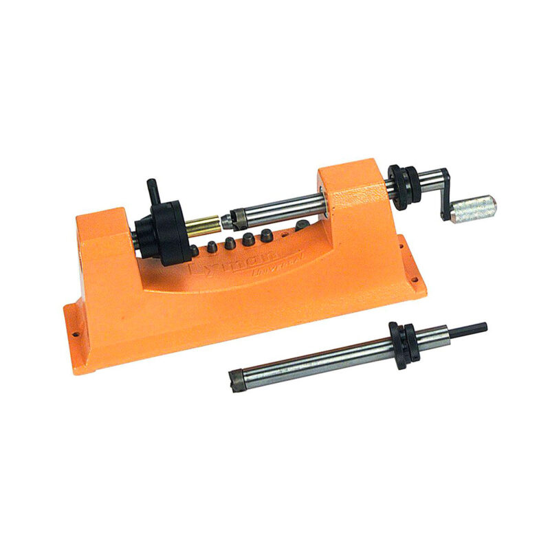 LYMAN - UNIVERSAL TRIMMER POWER PACK Combo Tornio per Bossoli + 9 Pilotini + Adattatore Trapano