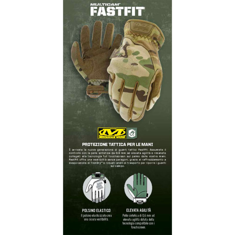 MECHANIX WEAR - FASTFIT® FLEXIBLE PROTECTION Multicam - immagine 3