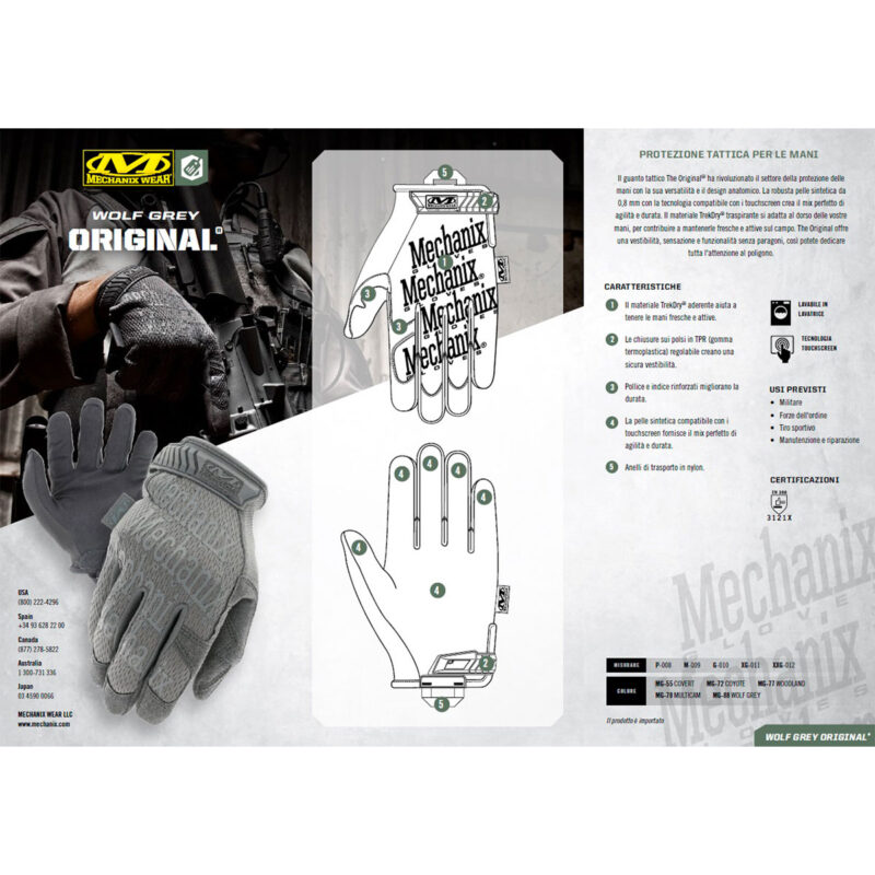 MECHANIX WEAR - THE ORIGINAL® MULTIPURPOSE WORK Wolf Grey - immagine 3