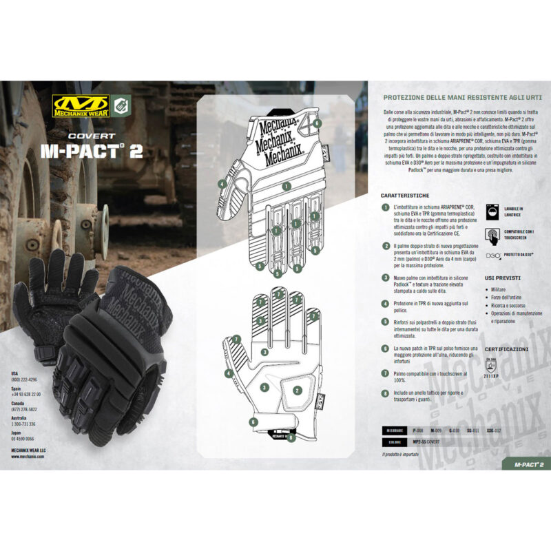 MECHANIX WEAR - M-PACT® 2 IMPACT PROTECTION Covert - immagine 5