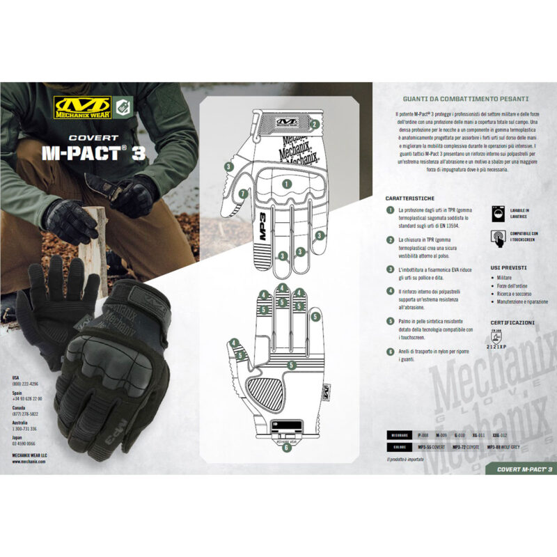 MECHANIX WEAR - M-PACT® 3 IMPACT PROTECTION Covert - immagine 3
