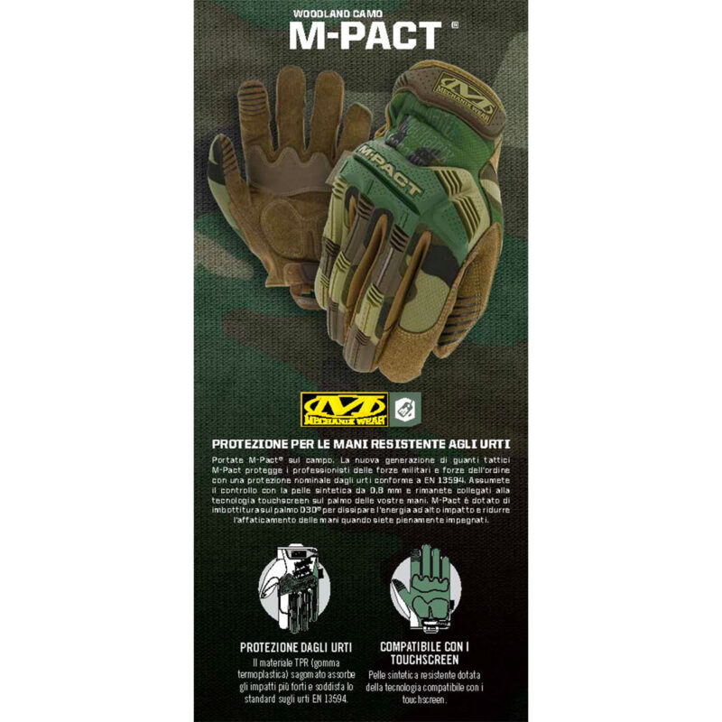 MECHANIX WEAR - M-PACT® IMPACT PROTECTION Woodland Camo - immagine 3