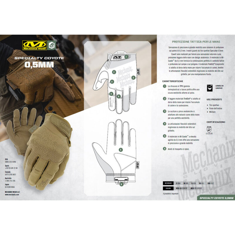 MECHANIX WEAR - 0.5mm HIGH DEXTERITY Covert Coyote - immagine 3