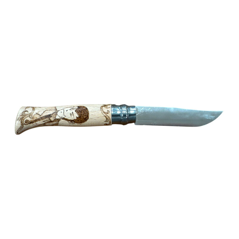COLTELLO - OPINEL - N.9 INOX REALIZZATO A MANO CON LUPIN III - immagine 2