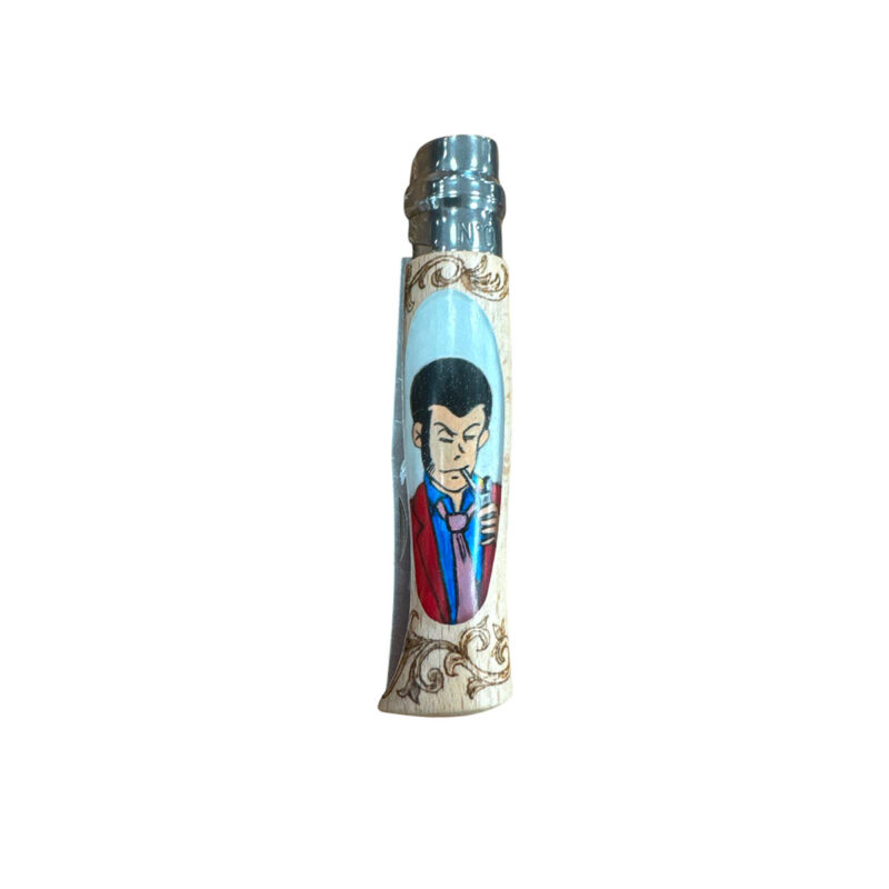 COLTELLO - OPINEL - N.9 INOX REALIZZATO A MANO CON LUPIN III - immagine 4