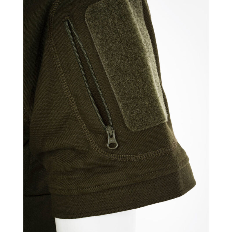 OPENLAND TACTICAL NERG - POLO OPERATOR IN PIQUE FABRIC OD GREEN - immagine 2