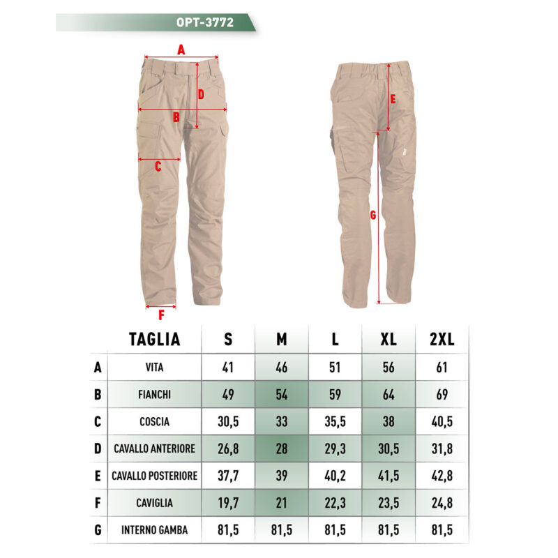 OPENLAND TACTICAL NERG - PANTALONE TACTICAL PANT MICRO RIPSTOP OD GREEN - immagine 6