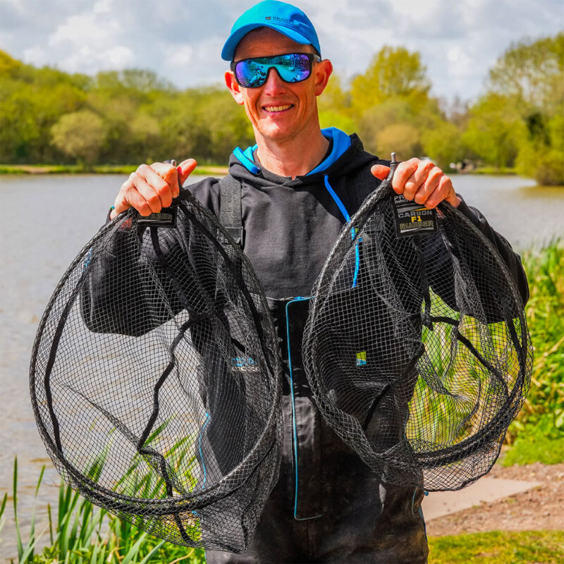 TESTA DI GUADINO - PRESTON - CARBON F1 LATEX LANDING NET 18" - immagine 4