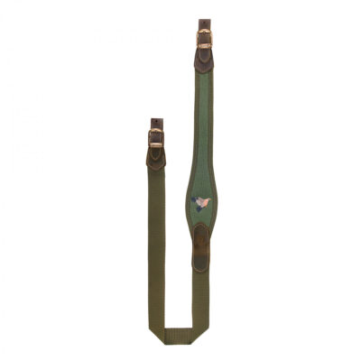 RISERVA - TRACOLLA IN CORDURA PER FUCILE CON ANTISCIVOLO RICAMO COLOMBACCIO