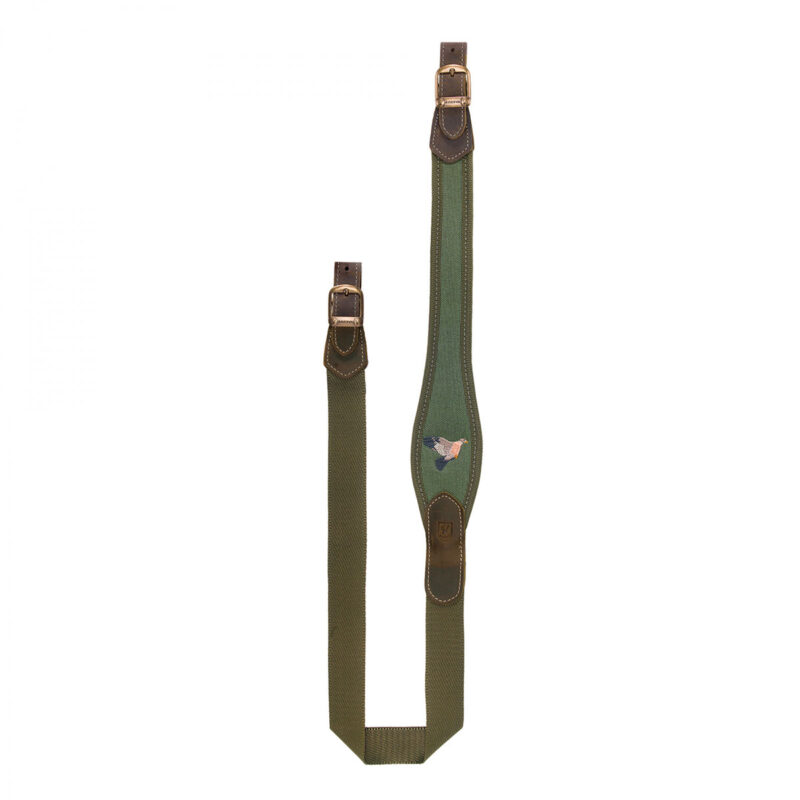 RISERVA - TRACOLLA IN CORDURA PER FUCILE CON ANTISCIVOLO RICAMO COLOMBACCIO