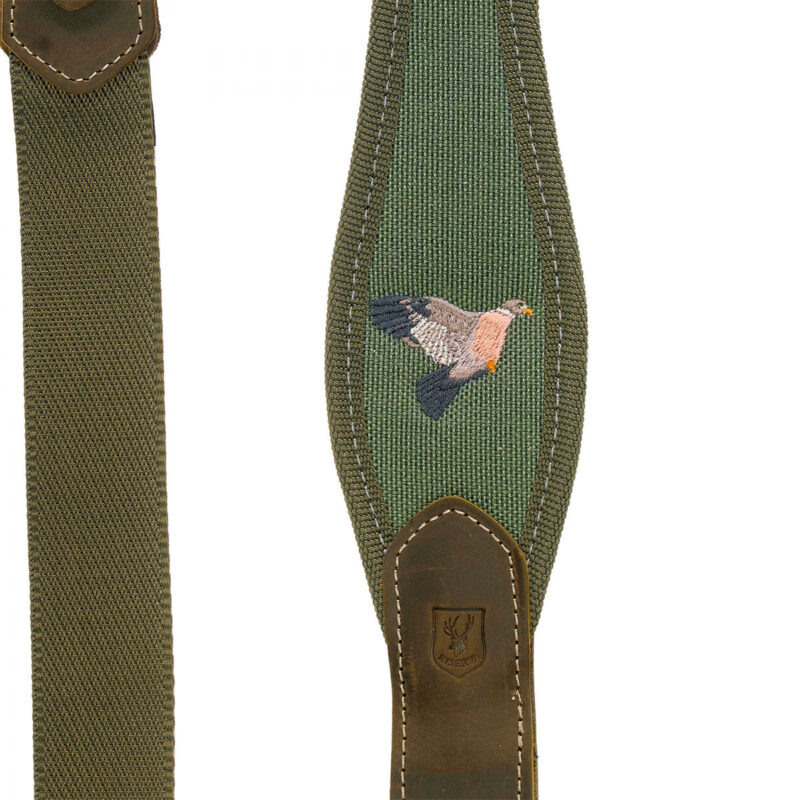 RISERVA - TRACOLLA IN CORDURA PER FUCILE CON ANTISCIVOLO RICAMO COLOMBACCIO - immagine 2