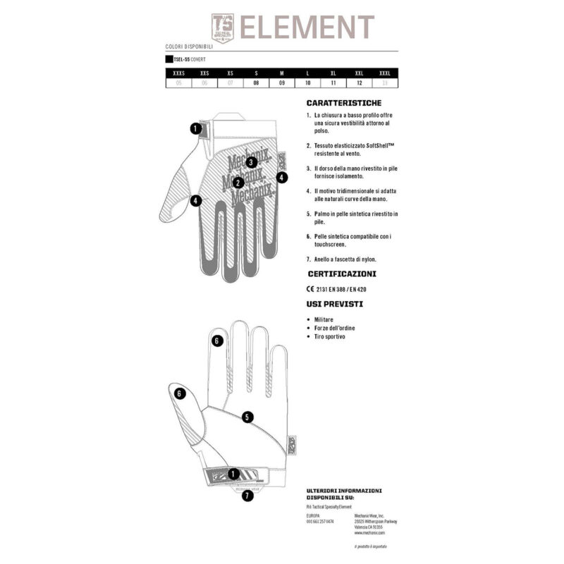 MECHANIX WEAR - ELEMENT INSULATED - immagine 4