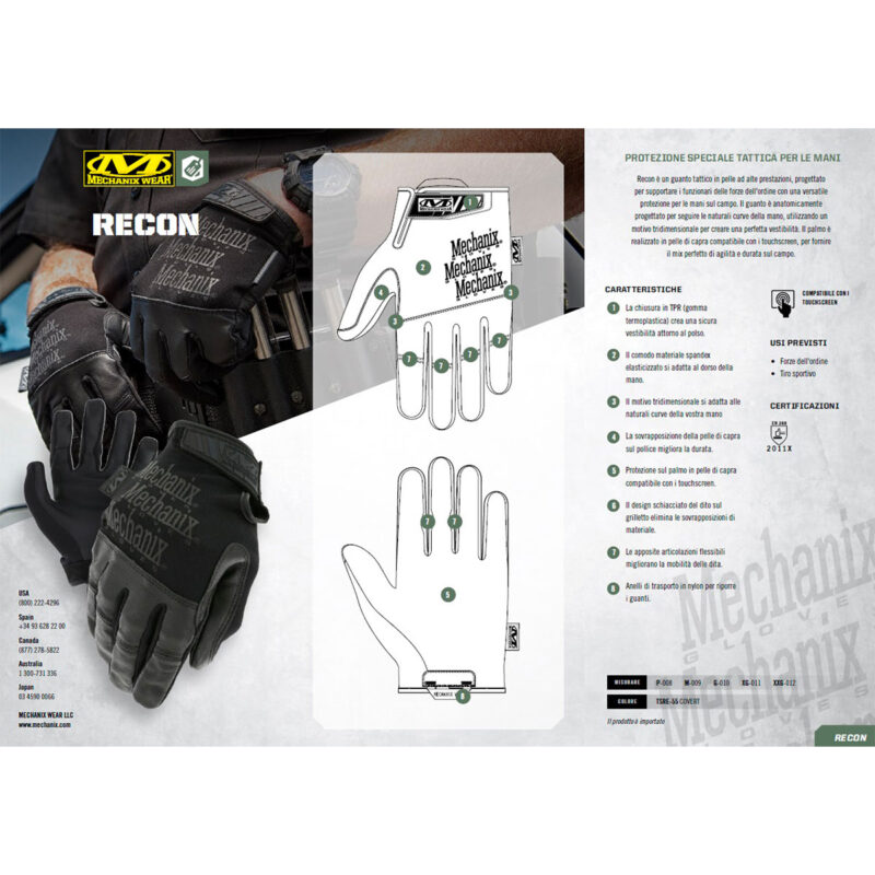 MECHANIX WEAR - RECON HIGH DEXTERITY Covert - immagine 3