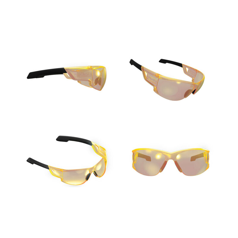 MECHANIX WEAR - VISION OCCHIALI BALISTICI TYPE-N MONTATURA AMBRA LENTE GIALLA - immagine 3