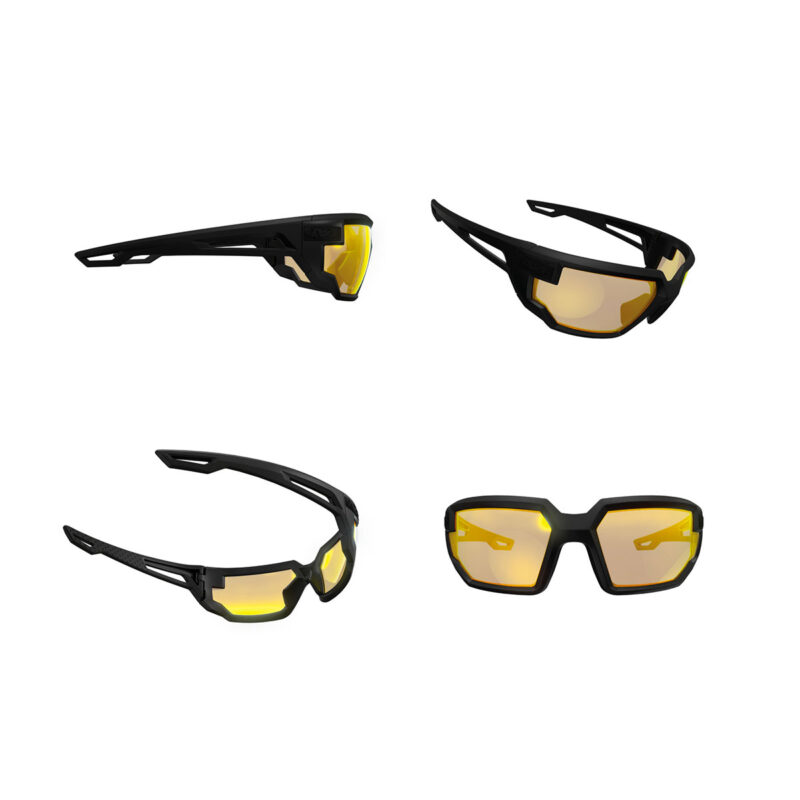 MECHANIX WEAR - VISION OCCHIALI BALISTICI TYPE-X MONTATURA NERA LENTE GIALLA - immagine 4