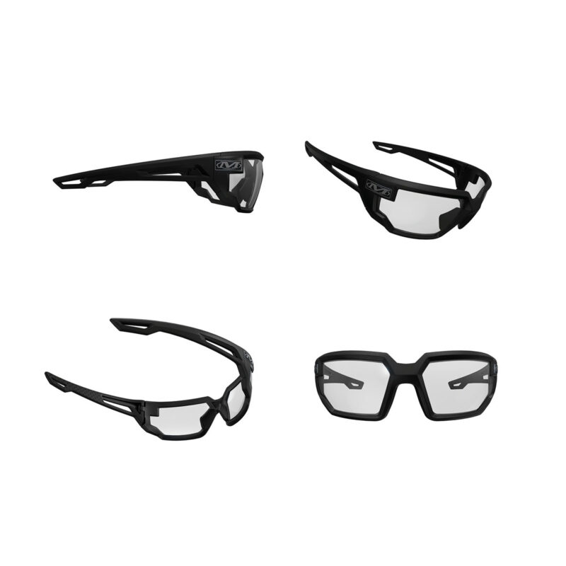 MECHANIX WEAR - VISION OCCHIALI SAFETY TYPE-X MONTATURA NERA LENTE TRASPARENTE - immagine 4