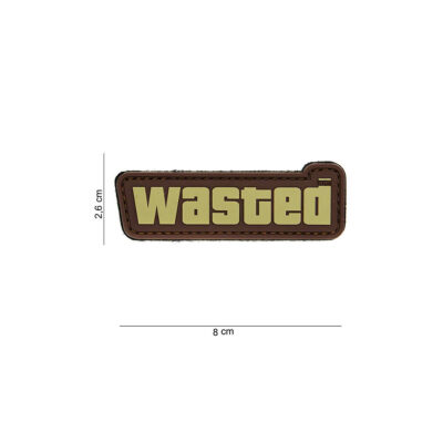 PATCH - TOPPA 3D IN PVC WASTED marrone consumato #14014