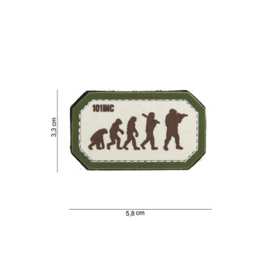 PATCH - TOPPA 3D IN PVC AIRSOFT EVOLUTION sabbia/verde #14071