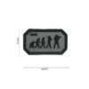 PATCH - TOPPA 3D IN PVC AIRSOFT EVOLUTION grigio/nero #14074
