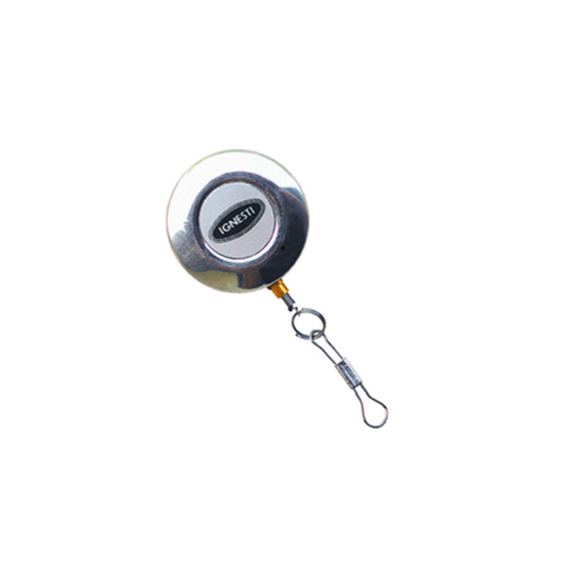 IGNESTI - CIONDOLO RETRATTILE IN METALLO 32mm CON SPILLO LUX (SMALL)