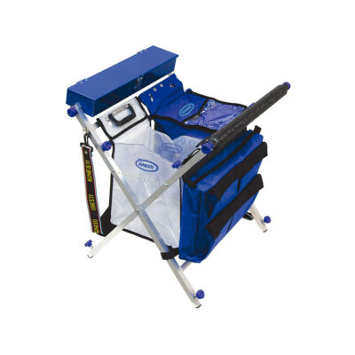 IGNESTI - CAVALLETTO EXPLORA PORTA PESCI CON RULLO + 3 BORSE + SCATOLA ALLUMINIO