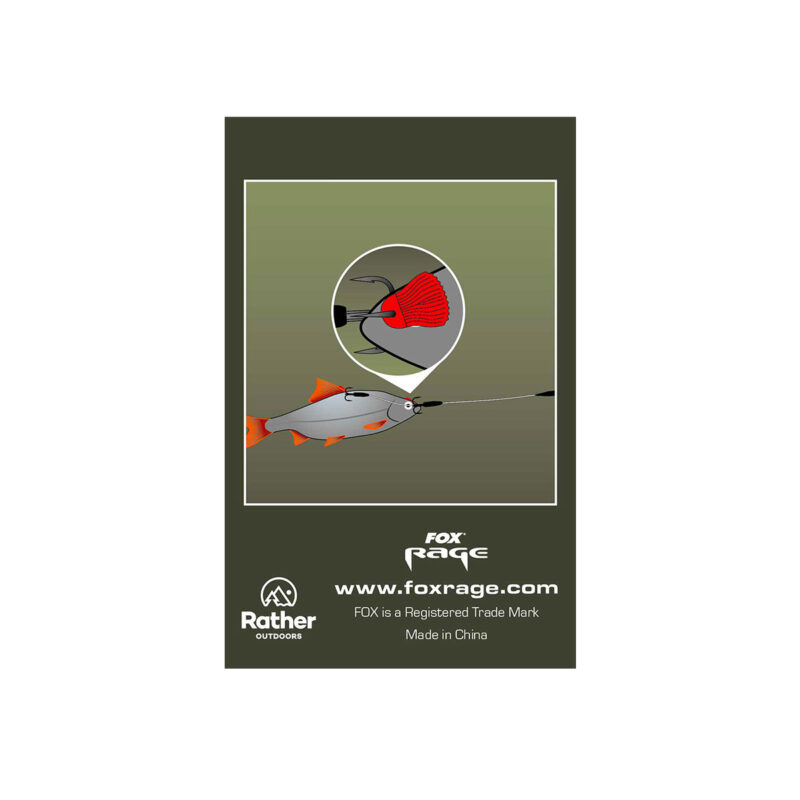 FOX RAGE PREDATOR - BAIT FINS | RED | QTY 25 - immagine 3