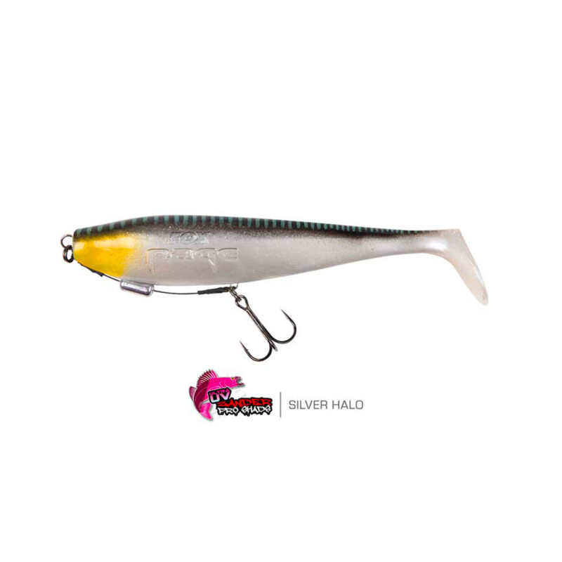 FOX RAGE - ULTRA UV ZANDER PRO SHADS | LOADED SOFTBAITS | 16cm 6.3" 39g | Silver Halo
