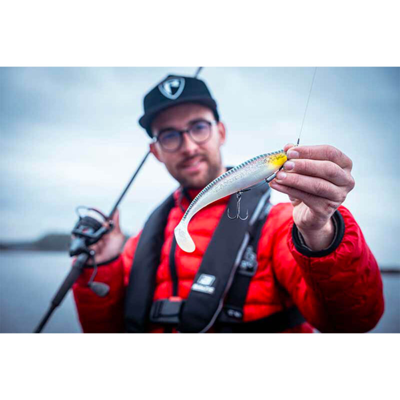 FOX RAGE - ULTRA UV ZANDER PRO SHADS | LOADED SOFTBAITS | 16cm 6.3" 39g | Silver Halo - immagine 3