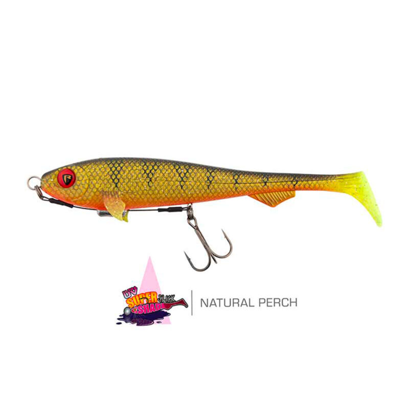 FOX RAGE - ULTRA UV SUPER SLICK | LOADED SOFTBAITS | 18cm 7" 49g | Natural Perch