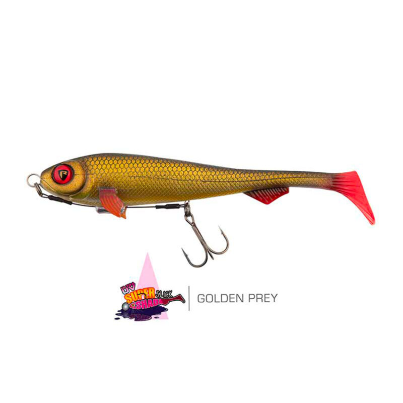 FOX RAGE - ULTRA UV SUPER SLICK | LOADED SOFTBAITS | 18cm 7" 49g | Golden Prey