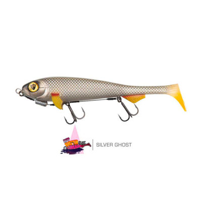 FOX RAGE - ULTRA UV | SUPER SLICK SHAD | LOADED SOFTBAITS | 23cm 9" 97g | Silver Ghost