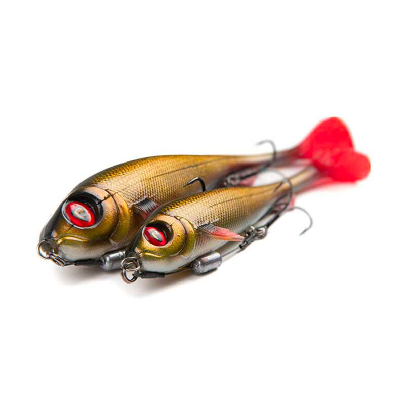FOX RAGE - ULTRA UV | SUPER SLICK SHAD | LOADED SOFTBAITS | 23cm 9" 97g | Golden Prey - immagine 2