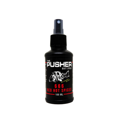 OVER CARP BAITS - THE PUSHER BAIT SPRAY | 666 RED HOT SPICES | 100ml