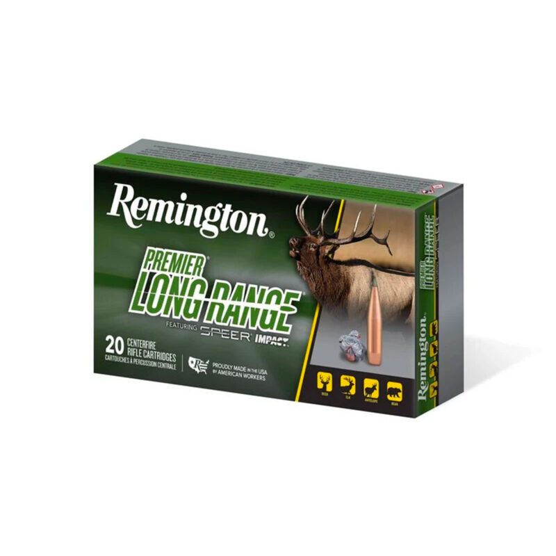 MUNIZIONI - REMINGTON - PREMIER LONG RANGE 30-06 Springfield, 172 Grain, Speer Impact, BT, 2825 fps