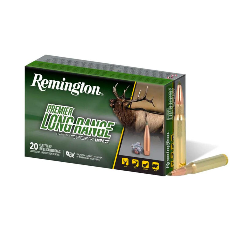 MUNIZIONI - REMINGTON - PREMIER LONG RANGE 30-06 Springfield, 172 Grain, Speer Impact, BT, 2825 fps - immagine 2