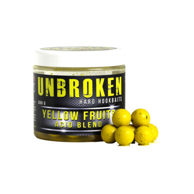 OVER CARP BAITS - UNBROKEN HARD HOOKBAITS | YELLOW FRUITS ACID BLEND | 20mm