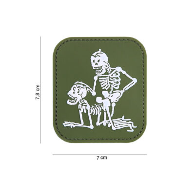 PATCH - 3D PVC SCHELETRI VERDE #11173