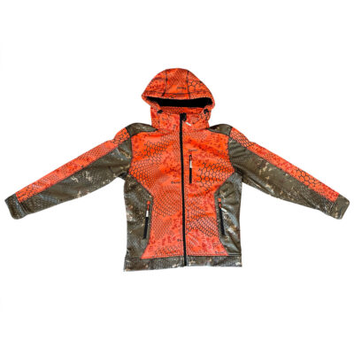 GIACCA - BLATEX - TRE STRATI ORANGE/GREEN DIGITAL FOREST