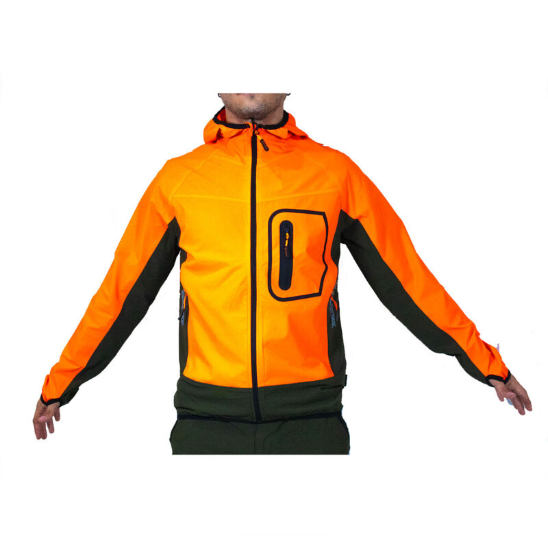 BLATEX - GIACCA STRETCH VERDE/ARANCIO