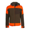 UNIVERS - GIACCA CACCIA SOFTSHELL PREDAZZO U-TEX VERDE/ARANCIO